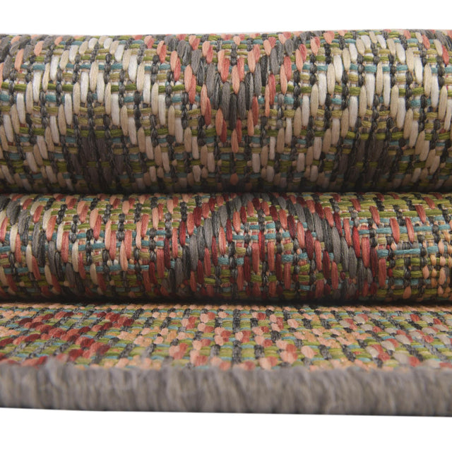 Multicolor 3' 11 x 5' 11 Baja Outdoor Rectangle Area Rug Weather Resistant for Patio, Deck, Terrace, Balcony, Porch 100% Polypropylene Modern Outside Decor for Sale at Rug Engine