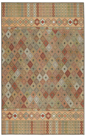 Multicolor 5' 3 x 7' 7 Baja Outdoor Rectangle Area Rug Weather Resistant for Patio, Deck, Terrace, Balcony, Porch 100% Polypropylene Modern Outside Decor for Sale at Rug Engine