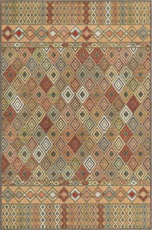 Multicolor 3' 11 x 5' 11 Baja Outdoor Rectangle Area Rug Weather Resistant for Patio, Deck, Terrace, Balcony, Porch 100% Polypropylene Modern Outside Decor for Sale at Rug Engine