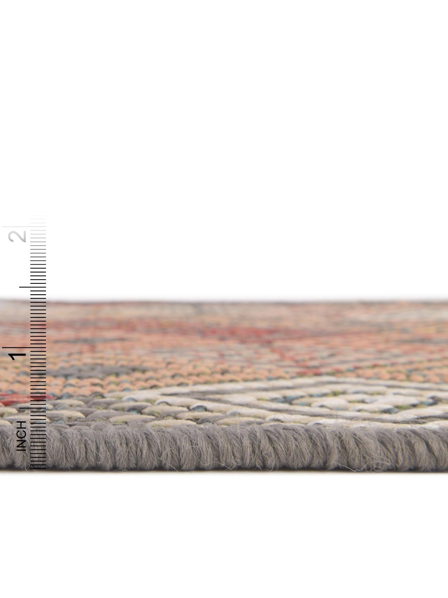 Multicolor 3' 3 x 3' 3 Baja Outdoor Round Area Rug Weather Resistant for Patio, Deck, Terrace, Balcony, Porch 100% Polypropylene Modern Outside Decor for Sale at Rug Engine
