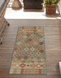 Multicolor 2' x 7' 10 Baja Outdoor Runner Area Rug Weather Resistant for Patio, Deck, Terrace, Balcony, Porch 100% Polypropylene Modern Outside Decor for Sale at Rug Engine