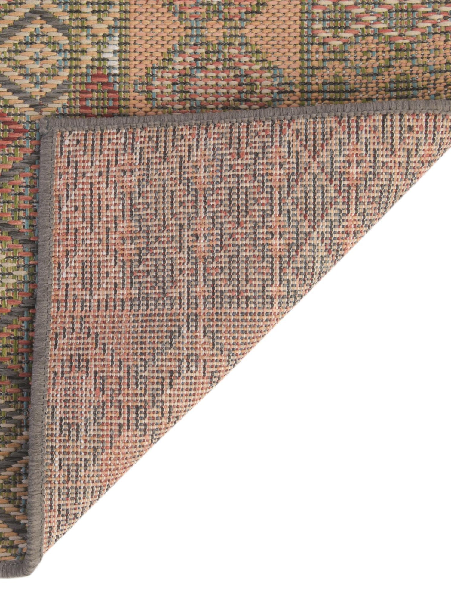 Multicolor 2' x 7' 10 Baja Outdoor Runner Area Rug Weather Resistant for Patio, Deck, Terrace, Balcony, Porch 100% Polypropylene Modern Outside Decor for Sale at Rug Engine