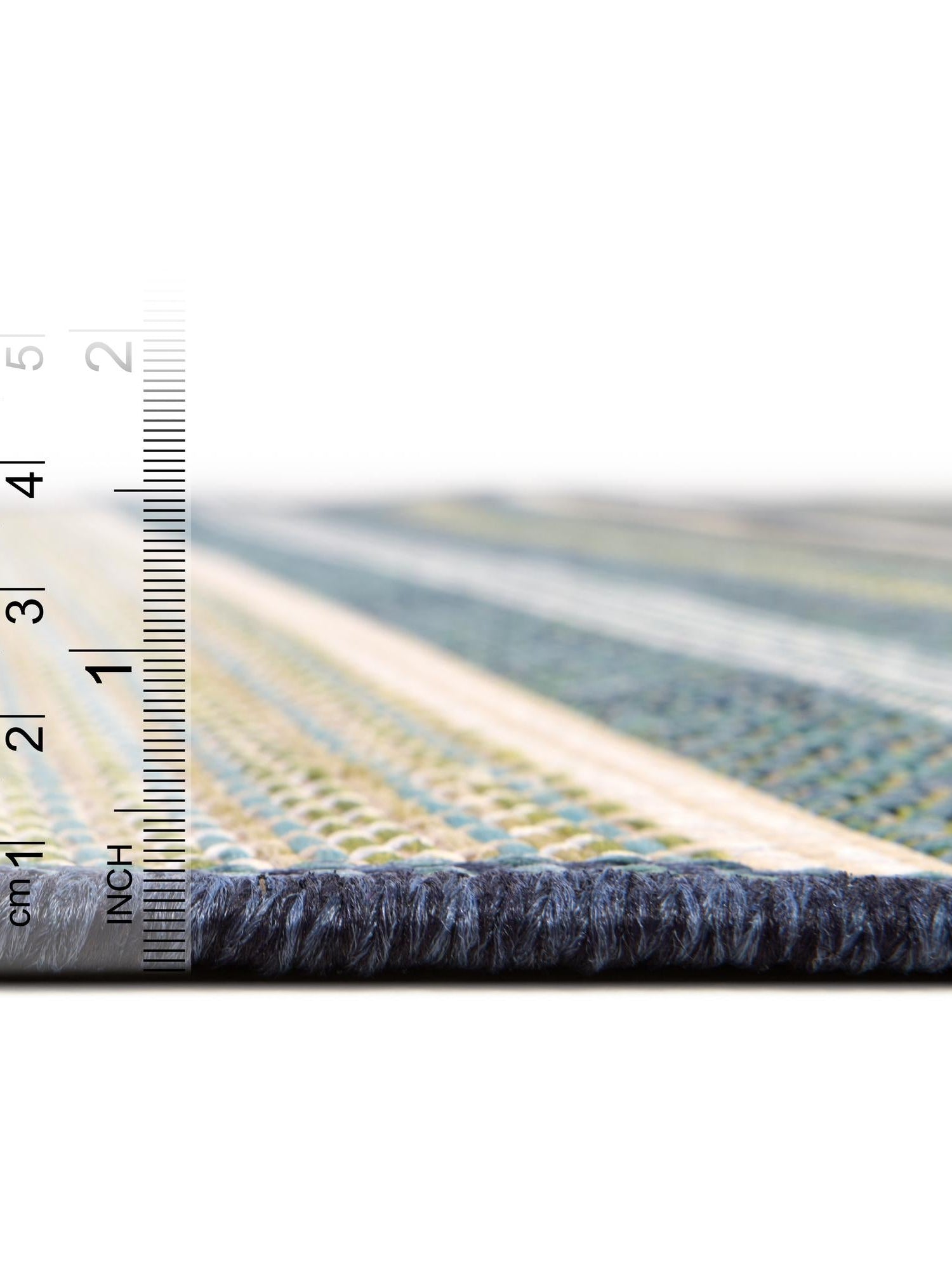 Blue 5' 3 x 7' 7 Baja Outdoor Rectangle Area Rug Weather Resistant for Patio, Deck, Terrace, Balcony, Porch 100% Polypropylene Modern Outside Decor for Sale at Rug Engine