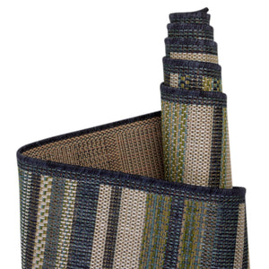 Blue 2' x 4' Baja Outdoor Runner Rug