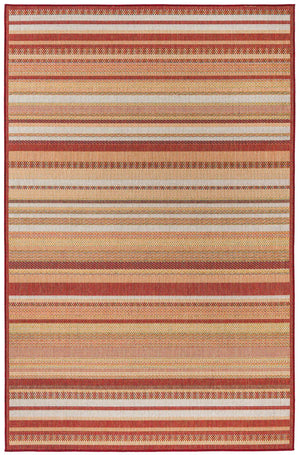 Burgundy 6' x 9' Baja Outdoor Rectangle Area Rug Weather Resistant for Patio, Deck, Terrace, Balcony, Porch 100% Polypropylene Modern Outside Decor for Sale at Rug Engine
