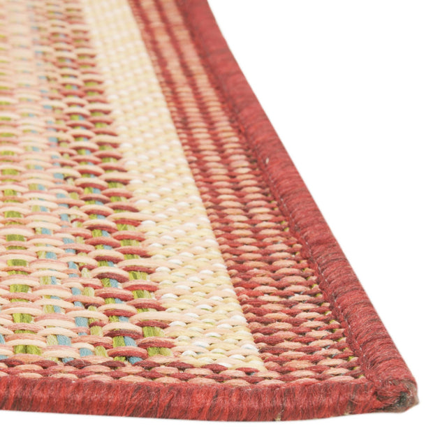Burgundy 5' 3 x 8' Baja Outdoor Rectangle Rug