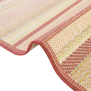 Burgundy 5' 3 x 8' Baja Outdoor Rectangle Rug