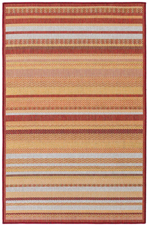 Burgundy 3' 11 x 5' 11 Baja Outdoor Rectangle Area Rug Weather Resistant for Patio, Deck, Terrace, Balcony, Porch 100% Polypropylene Modern Outside Decor for Sale at Rug Engine