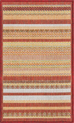 Burgundy 2' x 2' 11 Baja Outdoor Rectangle Area Rug Weather Resistant for Patio, Deck, Terrace, Balcony, Porch 100% Polypropylene Modern Outside Decor for Sale at Rug Engine
