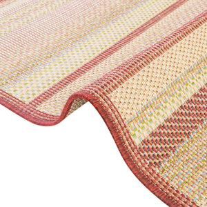 Burgundy 7' 10 x 7' 10 Baja Outdoor Round Area Rug Weather Resistant for Patio, Deck, Terrace, Balcony, Porch 100% Polypropylene Modern Outside Decor for Sale at Rug Engine