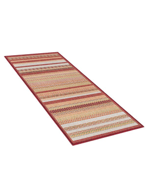 Burgundy 2' x 3' 11 Baja Outdoor Runner Area Rug Weather Resistant for Patio, Deck, Terrace, Balcony, Porch 100% Polypropylene Modern Outside Decor for Sale at Rug Engine