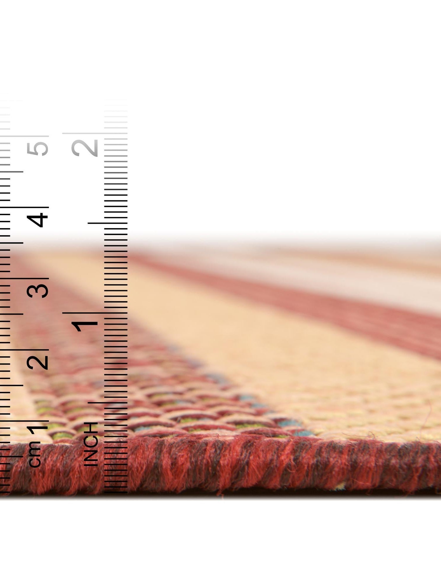 Burgundy 2' x 7' 10 Baja Outdoor Runner Area Rug Weather Resistant for Patio, Deck, Terrace, Balcony, Porch 100% Polypropylene Modern Outside Decor for Sale at Rug Engine