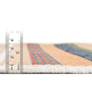 Multicolor 5' 3 x 7' 7 Baja Outdoor Rectangle Area Rug Weather Resistant for Patio, Deck, Terrace, Balcony, Porch 100% Polypropylene Modern Outside Decor for Sale at Rug Engine
