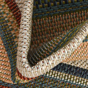 Multicolor 2' x 3' Baja Outdoor Rectangle Rug
