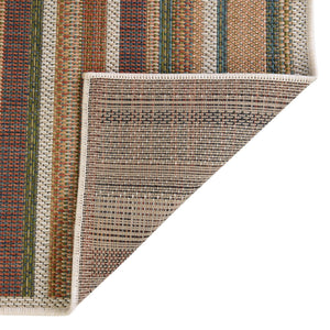 Multicolor 5' 3 x 7' 7 Baja Outdoor Rectangle Area Rug Weather Resistant for Patio, Deck, Terrace, Balcony, Porch 100% Polypropylene Modern Outside Decor for Sale at Rug Engine