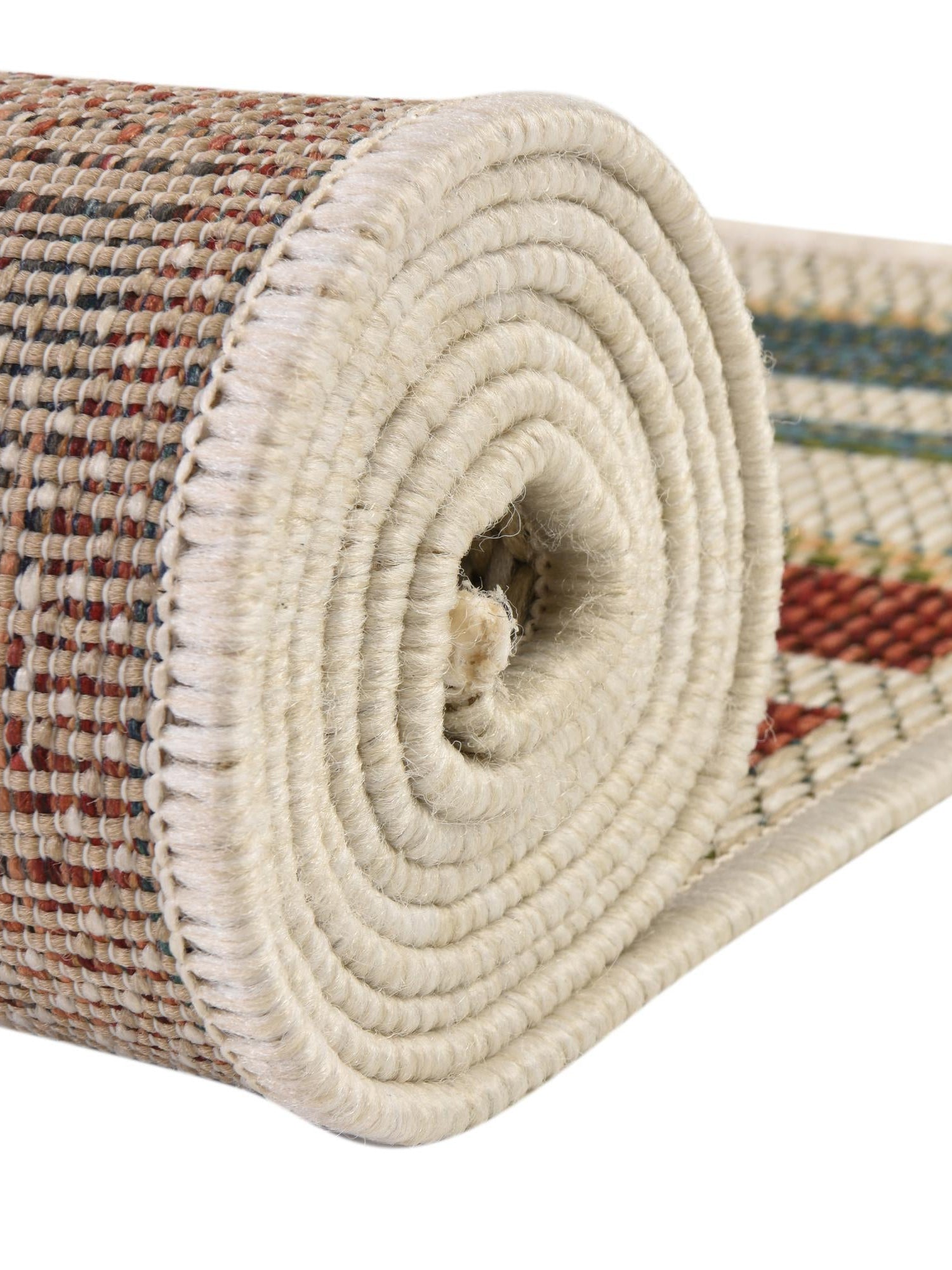 Multicolor 5' 3 x 7' 7 Baja Outdoor Rectangle Area Rug Weather Resistant for Patio, Deck, Terrace, Balcony, Porch 100% Polypropylene Modern Outside Decor for Sale at Rug Engine