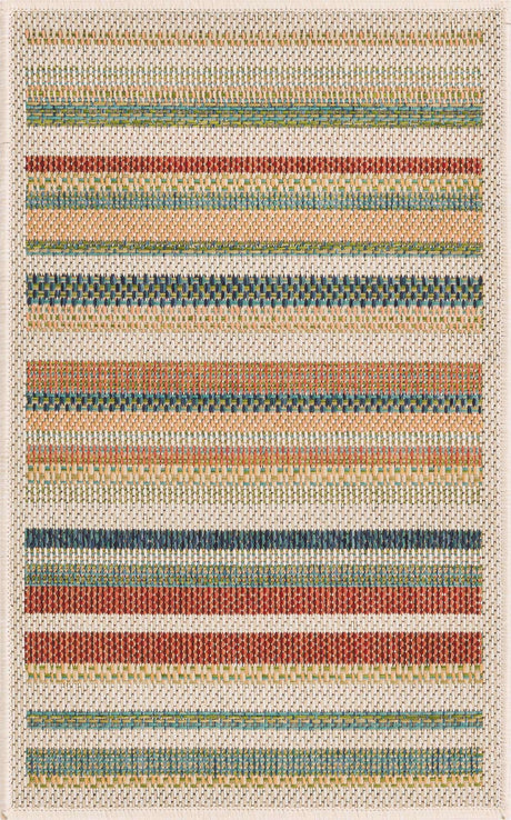 Multicolor 2' x 3' Baja Outdoor Rectangle Rug