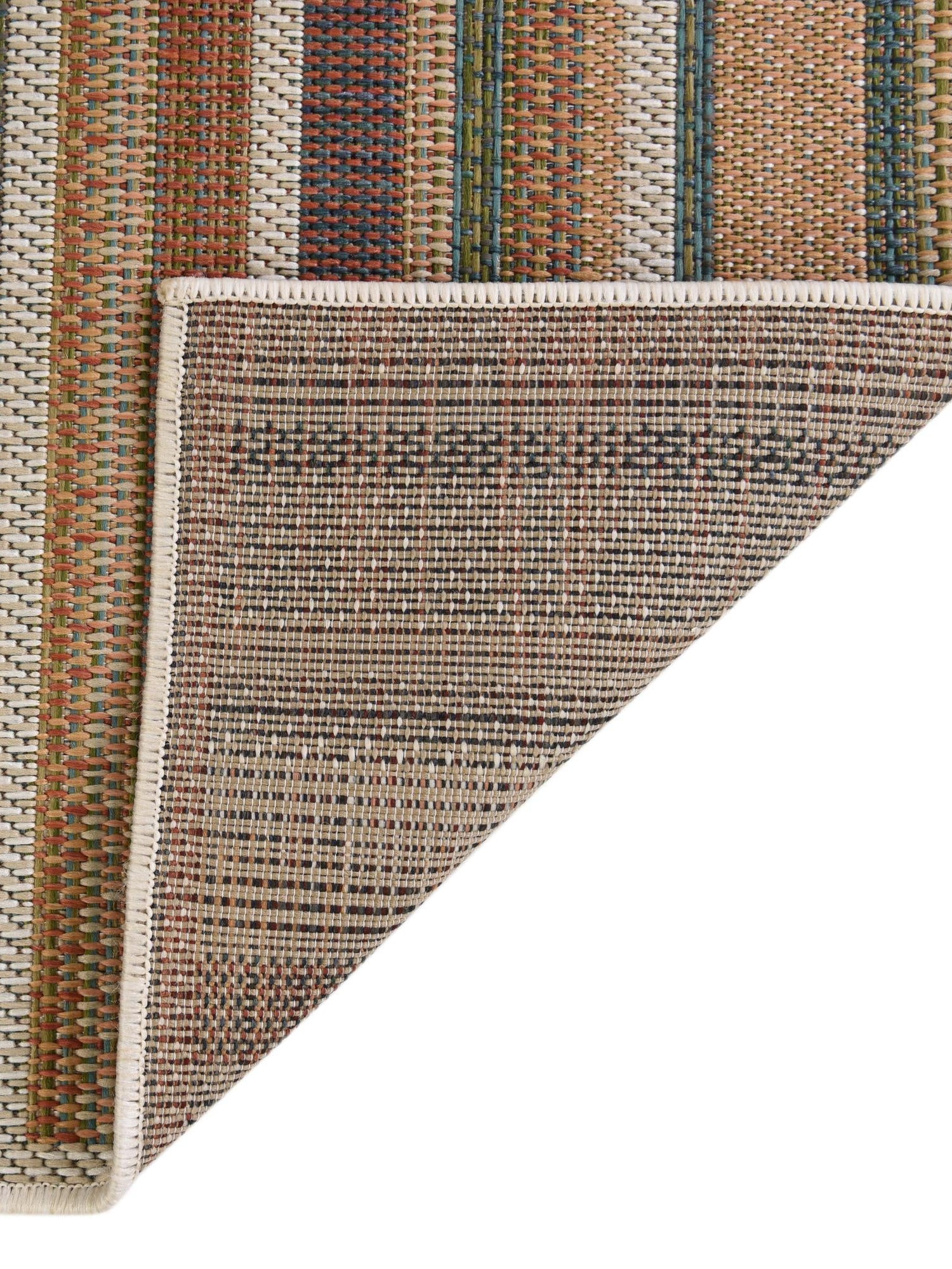 Multicolor 7' 10 x 7' 10 Baja Outdoor Square Area Rug Weather Resistant for Patio, Deck, Terrace, Balcony, Porch 100% Polypropylene Modern Outside Decor for Sale at Rug Engine