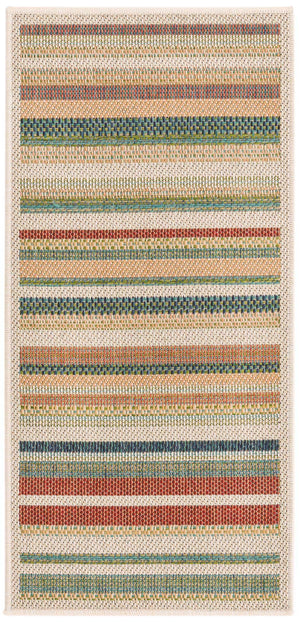 Multicolor 2' x 3' 11 Baja Outdoor Runner Area Rug Weather Resistant for Patio, Deck, Terrace, Balcony, Porch 100% Polypropylene Modern Outside Decor for Sale at Rug Engine