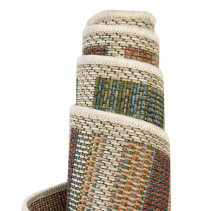 Multicolor 2' x 6' Baja Outdoor Runner Rug