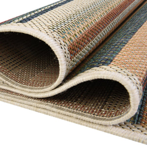 Multicolor 2' x 3' 11 Baja Outdoor Runner Area Rug Weather Resistant for Patio, Deck, Terrace, Balcony, Porch 100% Polypropylene Modern Outside Decor for Sale at Rug Engine