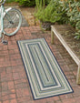 Blue 2' x 5' 11 Baja Outdoor Runner Area Rug Weather Resistant for Patio, Deck, Terrace, Balcony, Porch 100% Polypropylene Modern Outside Decor for Sale at Rug Engine