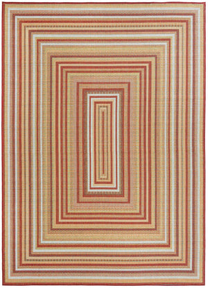 Burgundy 9' x 12' Baja Outdoor Rectangle Area Rug Weather Resistant for Patio, Deck, Terrace, Balcony, Porch 100% Polypropylene Modern Outside Decor for Sale at Rug Engine