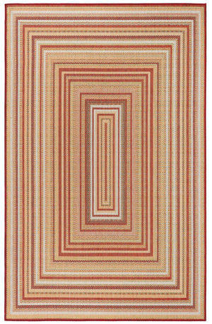 Burgundy 6' x 9' Baja Outdoor Rectangle Area Rug Weather Resistant for Patio, Deck, Terrace, Balcony, Porch 100% Polypropylene Modern Outside Decor for Sale at Rug Engine