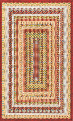 Burgundy 2' x 2' 11 Baja Outdoor Rectangle Area Rug Weather Resistant for Patio, Deck, Terrace, Balcony, Porch 100% Polypropylene Modern Outside Decor for Sale at Rug Engine