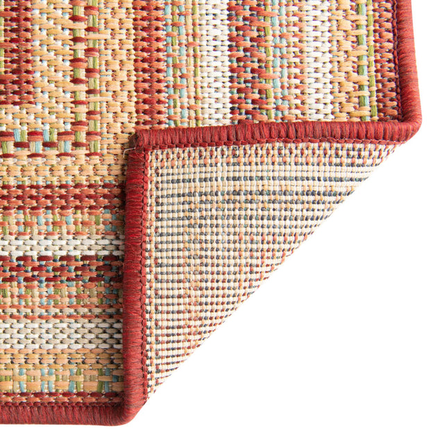 Burgundy 2' x 8' Baja Outdoor Runner Rug