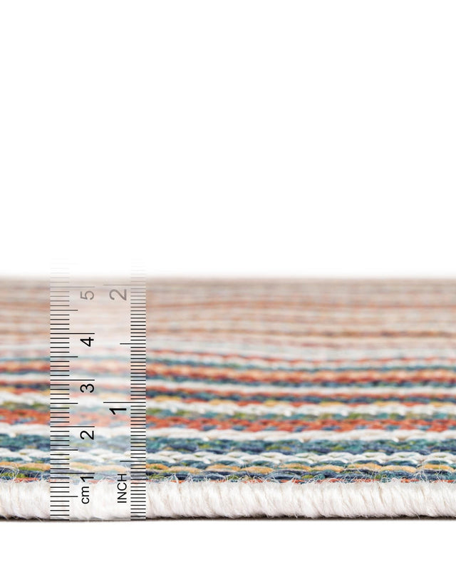 Multicolor 5' 3 x 7' 7 Baja Outdoor Rectangle Area Rug Weather Resistant for Patio, Deck, Terrace, Balcony, Porch 100% Polypropylene Modern Outside Decor for Sale at Rug Engine