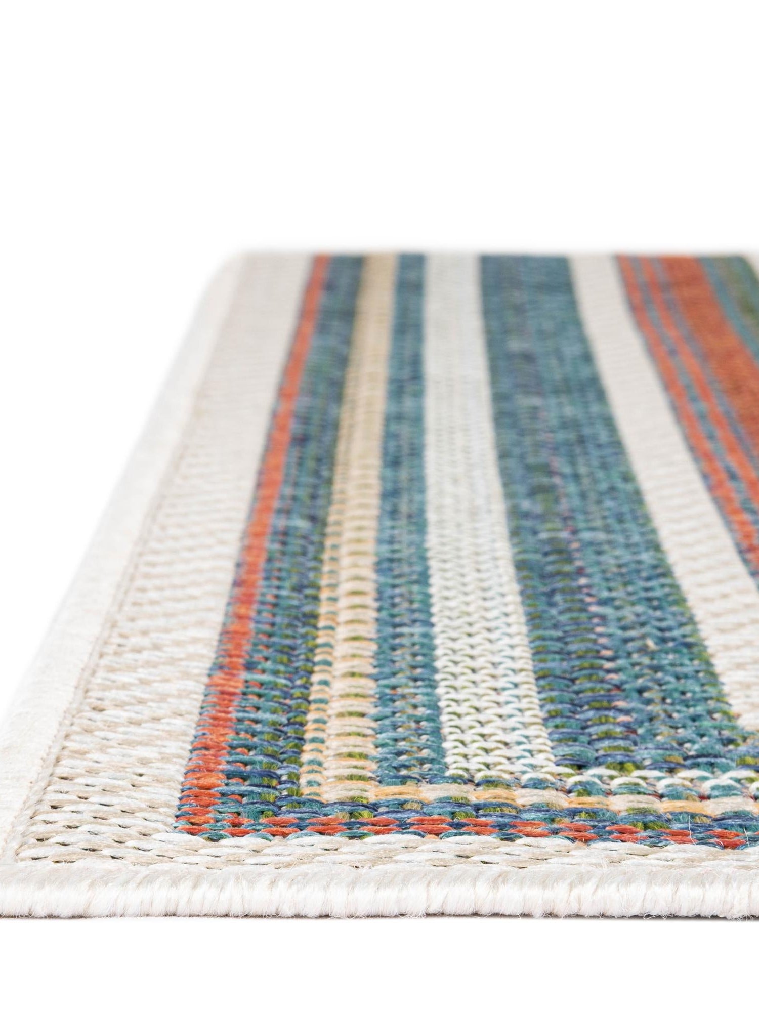 Multicolor 5' 3 x 7' 7 Baja Outdoor Rectangle Area Rug Weather Resistant for Patio, Deck, Terrace, Balcony, Porch 100% Polypropylene Modern Outside Decor for Sale at Rug Engine