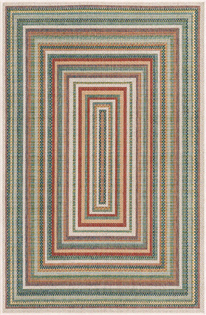 Multicolor 4' x 6' Baja Outdoor Rectangle Rug