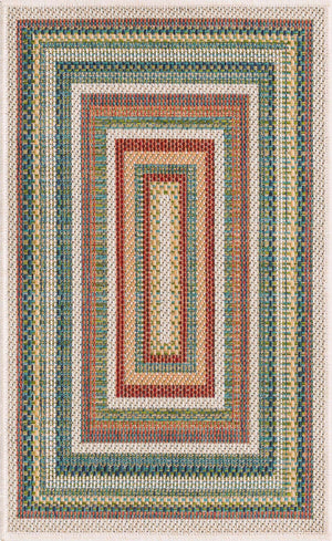 Multicolor 2' x 3' Baja Outdoor Rectangle Rug