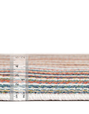 Multicolor 10' x 10' Baja Outdoor Square Area Rug Weather Resistant for Patio, Deck, Terrace, Balcony, Porch 100% Polypropylene Modern Outside Decor for Sale at Rug Engine