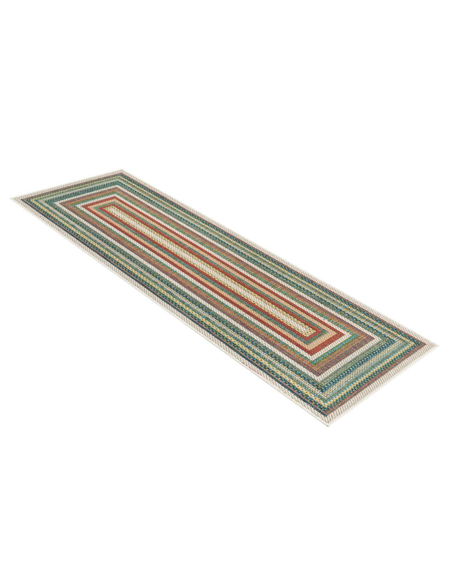 Multicolor 2' x 5' 11 Baja Outdoor Runner Area Rug Weather Resistant for Patio, Deck, Terrace, Balcony, Porch 100% Polypropylene Modern Outside Decor for Sale at Rug Engine