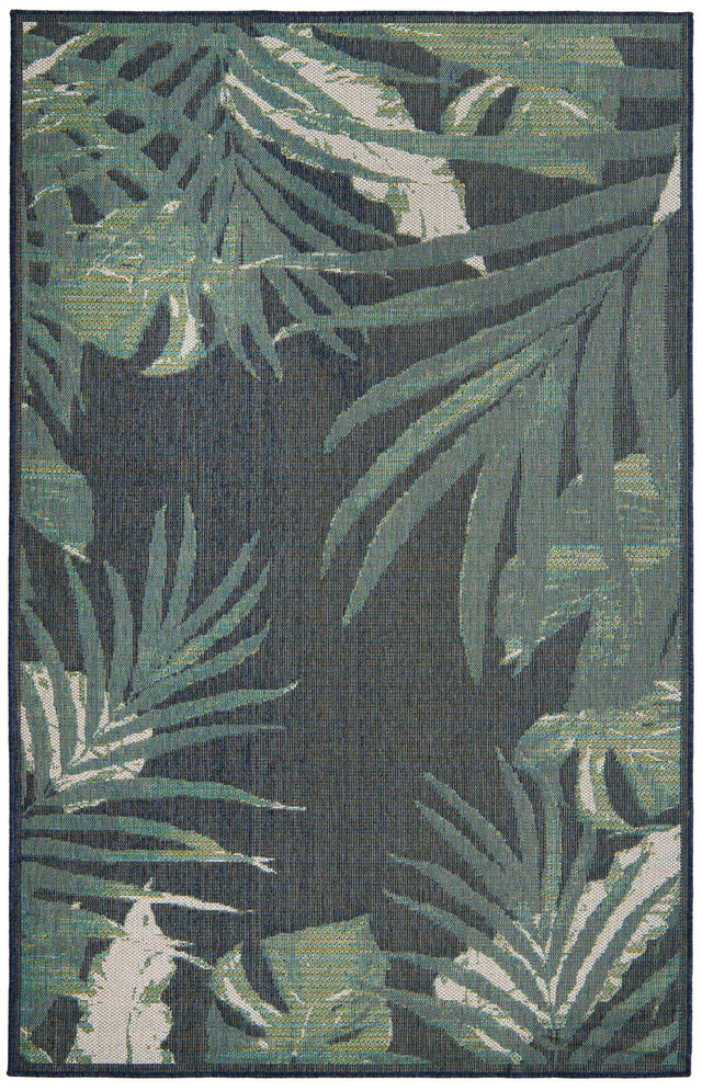 Navy Blue 6' x 9' Baja Outdoor Rectangle Area Rug Weather Resistant for Patio, Deck, Terrace, Balcony, Porch 100% Polypropylene Modern Outside Decor for Sale at Rug Engine