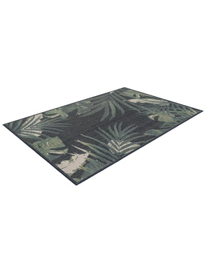 Navy Blue 5' 3 x 7' 7 Baja Outdoor Rectangle Area Rug Weather Resistant for Patio, Deck, Terrace, Balcony, Porch 100% Polypropylene Modern Outside Decor for Sale at Rug Engine