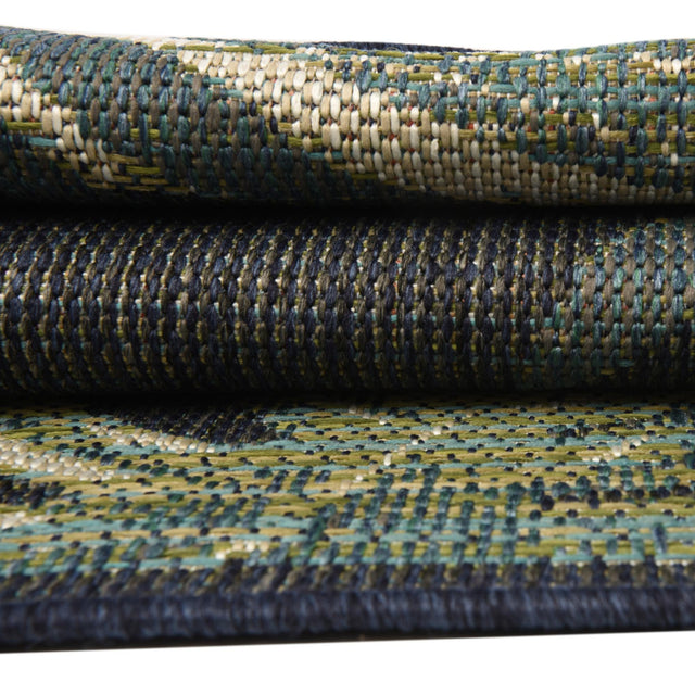 Navy Blue 2' x 2' 11 Baja Outdoor Rectangle Area Rug Weather Resistant for Patio, Deck, Terrace, Balcony, Porch 100% Polypropylene Modern Outside Decor for Sale at Rug Engine