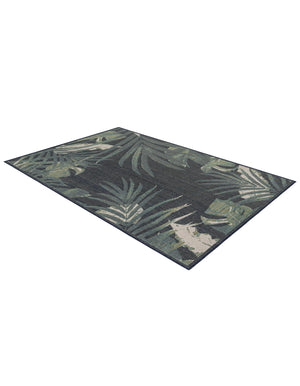 Navy Blue 5' 3 x 7' 7 Baja Outdoor Rectangle Area Rug Weather Resistant for Patio, Deck, Terrace, Balcony, Porch 100% Polypropylene Modern Outside Decor for Sale at Rug Engine