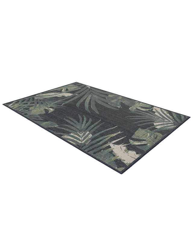 Navy Blue 5' 3 x 7' 7 Baja Outdoor Rectangle Area Rug Weather Resistant for Patio, Deck, Terrace, Balcony, Porch 100% Polypropylene Modern Outside Decor for Sale at Rug Engine