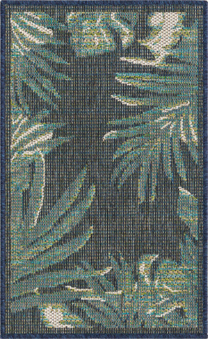 Navy Blue 2' x 2' 11 Baja Outdoor Rectangle Area Rug Weather Resistant for Patio, Deck, Terrace, Balcony, Porch 100% Polypropylene Modern Outside Decor for Sale at Rug Engine