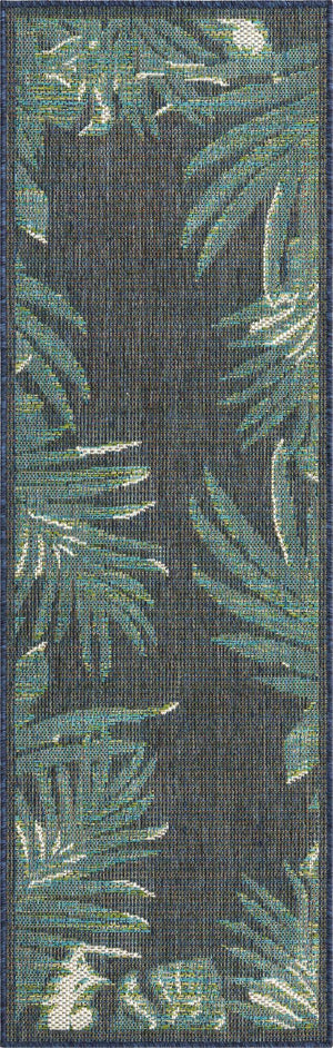 Navy Blue 2' x 5' 11 Baja Outdoor Runner Area Rug Weather Resistant for Patio, Deck, Terrace, Balcony, Porch 100% Polypropylene Modern Outside Decor for Sale at Rug Engine