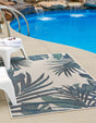 Ivory 3' 11 x 5' 11 Baja Outdoor Rectangle Area Rug Weather Resistant for Patio, Deck, Terrace, Balcony, Porch 100% Polypropylene Modern Outside Decor for Sale at Rug Engine