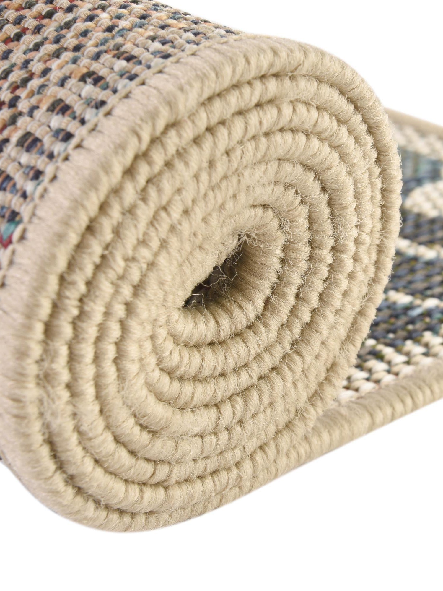 Ivory 3' 11 x 5' 11 Baja Outdoor Rectangle Area Rug Weather Resistant for Patio, Deck, Terrace, Balcony, Porch 100% Polypropylene Modern Outside Decor for Sale at Rug Engine