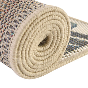 Ivory 2' x 7' 10 Baja Outdoor Runner Area Rug Weather Resistant for Patio, Deck, Terrace, Balcony, Porch 100% Polypropylene Modern Outside Decor for Sale at Rug Engine