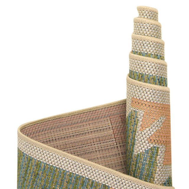 Green 2' x 3' Baja Outdoor Rectangle Rug