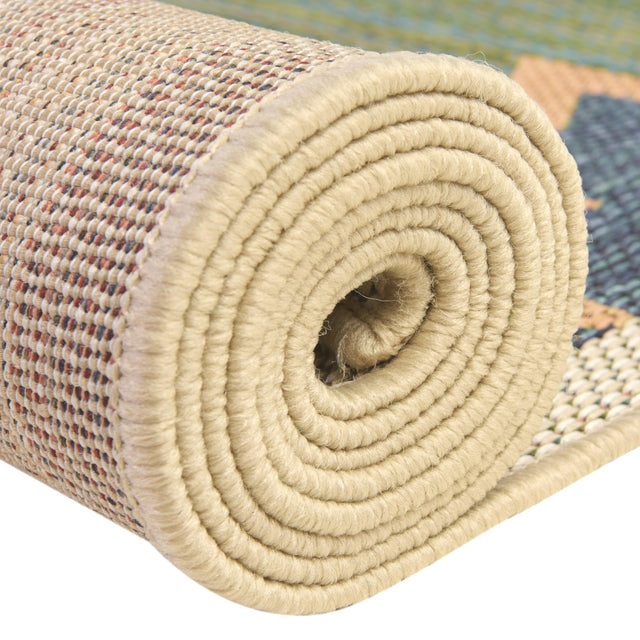 Green 2' x 3' Baja Outdoor Rectangle Rug
