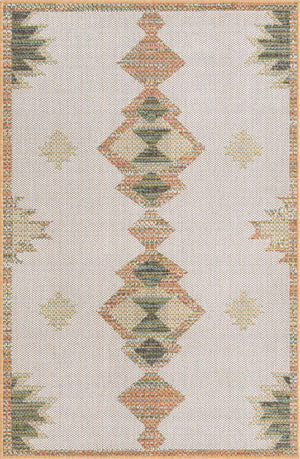 Ivory 3' 11 x 5' 11 Baja Outdoor Rectangle Area Rug Weather Resistant for Patio, Deck, Terrace, Balcony, Porch 100% Polypropylene Modern Outside Decor for Sale at Rug Engine