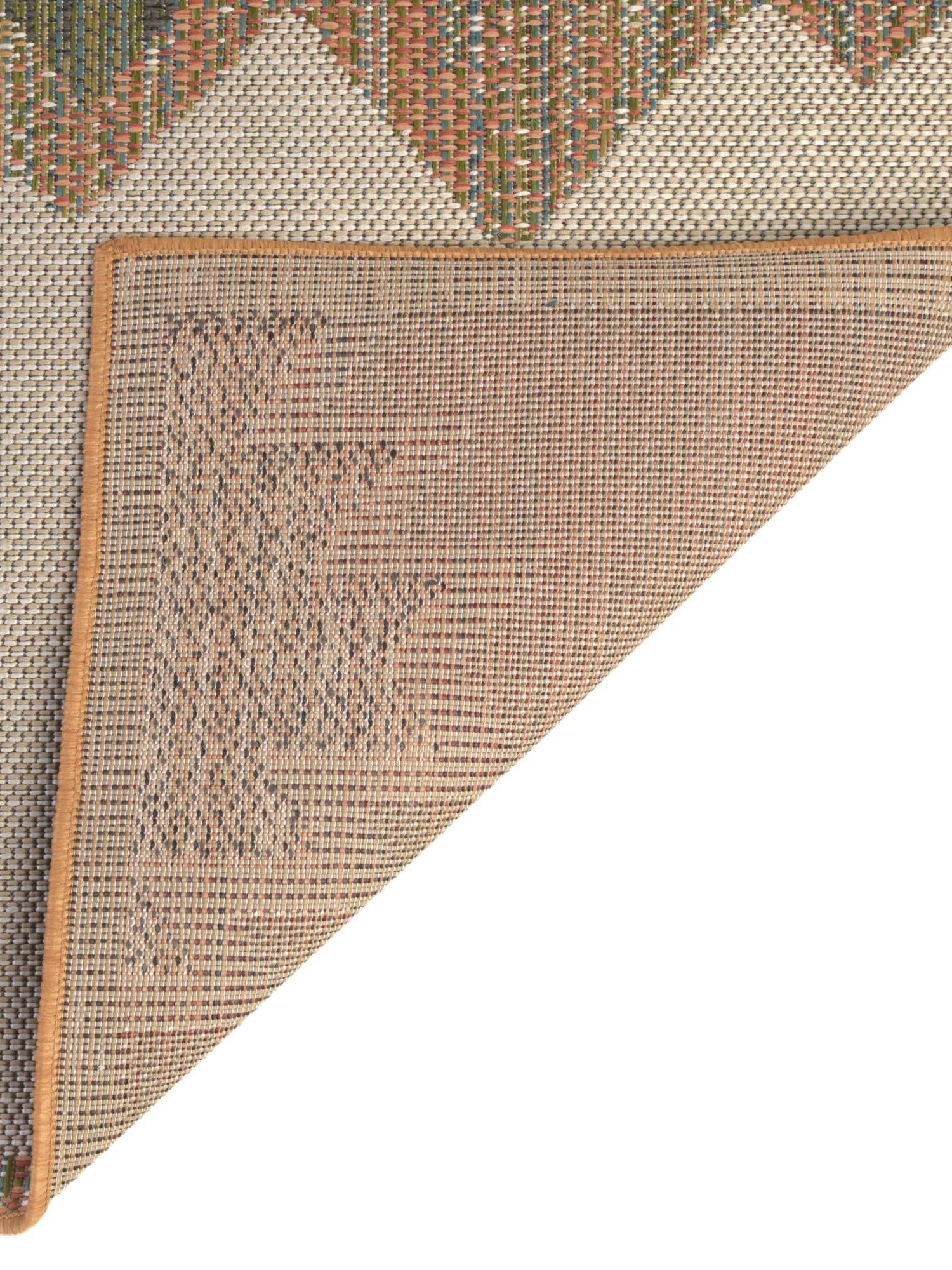 Ivory 5' 3 x 5' 3 Baja Outdoor Square Area Rug Weather Resistant for Patio, Deck, Terrace, Balcony, Porch 100% Polypropylene Modern Outside Decor for Sale at Rug Engine